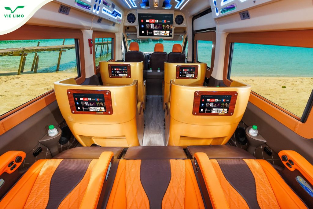 Vie Limo sử dụng dòng xe Limousine ghế Boeing cao cấp và hiện đại nhất